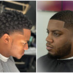 mid taper fade black male